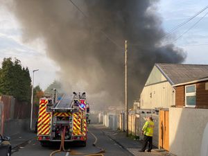 Supporting image for story: Fire crews remain at scene of severe Tividale blaze