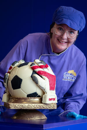 Goal Keeper Hannah Hampton Gloves and Football.