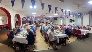 Market Drayton RBL's 80 over 80s on the 80th Anniversary of VE Day event.
