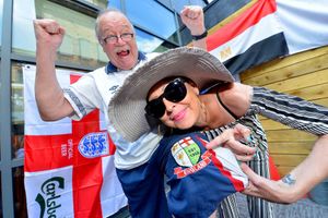 Peter Gallagher and Kerry O'Shea from Walsall at The Tap and Tanner