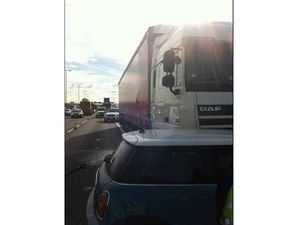 Supporting image for story: Major tailbacks after lorry collides with car on M6