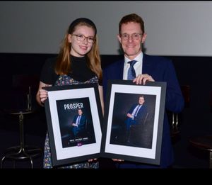 Relaunching the new look Prosper Magazine, the region's longest running business publication, with West Midlands Mayor, Andy Street.