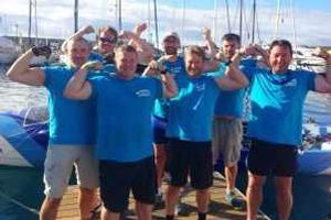 Supporting image for story: Atlantic rowers have land in sight after 3,000 mile journey