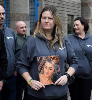 Liberty Charris' mother Tracy after the sentencing.