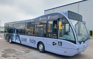 The new park and ride buses in Shrewsbury. Photo: Shropshire Council