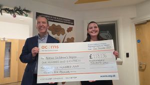 Dave Hodgetts with Abi Coulson.