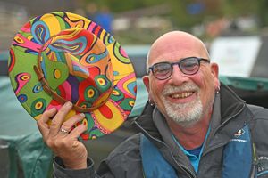 Electra skipper John Noble was among those bring some colour to the occasion