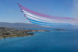 A thrilling new display is being perfected, making full use of more settled weather. Photo: Emily Muir/RAF/SWNS