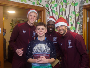 Supporting image for story: Villa players bring good tidings to hospice