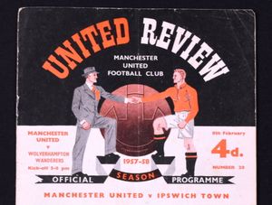 Supporting image for story: Rare match programmes - including one from abandoned Man Utd match - sell in Shropshire for £23,000