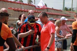Shrewsbury Town meet and greet with fans in Valencia during open training