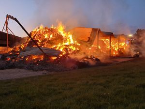 Supporting image for story: Major blaze destroys barn - in pictures