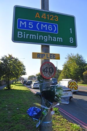 The tributes sit near the junction with Hilton Road