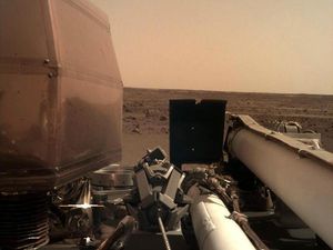 Supporting image for story: Rocks may be preventing Mars InSight lander from digging, says Nasa