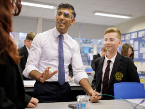 Supporting image for story: PM poses with Staffordshire pupils and joins school lesson as he's quizzed over state of NHS