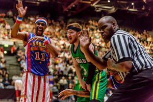 The Harlem Globetrotters in Birmingham. Credit: Chris Bowley