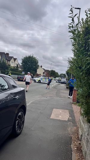 Police are on the scene of an accident in Long Lane, Halesowen 