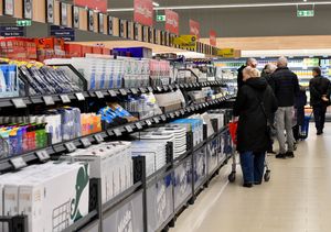 The brand new Lidl in Burntwood opens to the public.The middle of Lidl area.