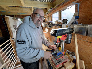 Supporting image for story: Wolverhampton army veteran hammers it home for cerebral palsy