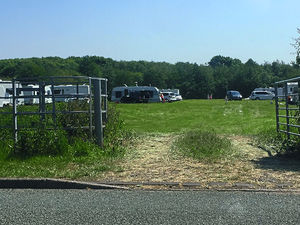 Supporting image for story: Travellers set up on Staffordshire park