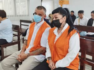 Supporting image for story: British man and Argentine woman go on trial in Bali accused of smuggling cocaine