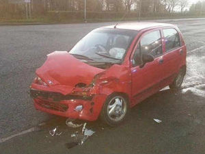 Supporting image for story: Two women taken to hospital after Coseley crash