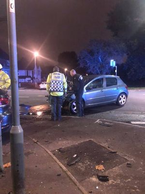 The scene of the crash in Dudley. Photo: Andrew Oleschuk