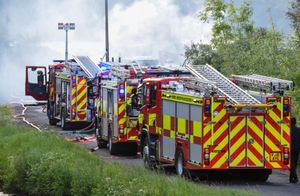 Fire crews spent three hours battling the blaze. Photo: SnapperSK