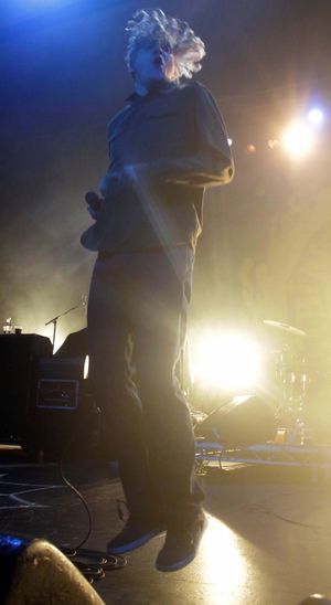 Ned's Atomic Dustbin's Jonn Penney at Birmingham's O2 Academy. Pic: Andy Shaw
