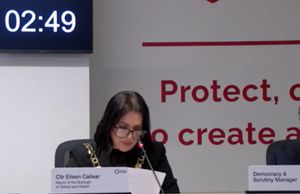 Mayor Eileen Callear, owner of eight dogs, spoke in a debate on dog ownership at Telford & Wrekin Council. Picture: Telford & Wrekin Council