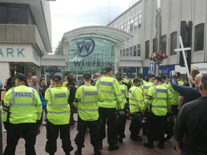 Supporting image for story: One arrest as protesters clash during Britain First Wolverhampton demo 