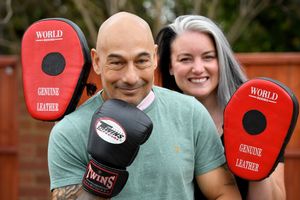 Dan McMurray is looking to inspire people to throw a punch and raise funds to fight cancer. He started the campaign with his partner Vicky Bell