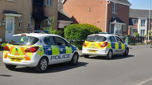 The scene in Lunt Place, Bilston.