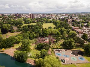 People came from across Wolverhampton to attend the Black Lives Matter rally in the heart of West Park. Image: © Josh Power