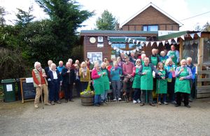 Celebrations by volunteers from Aston on Clun Community Shop