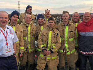 Supporting image for story: Shropshire firefighters' floods rescue work praised