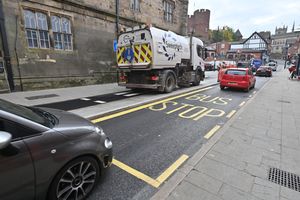Residents have reacted with dismay at the creation of the new bus stop blocking one of Shrewsbury's busiest roads.