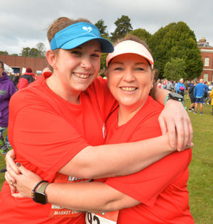 Claire Nutt, left, and Michele Smith, both of Market Drayton
