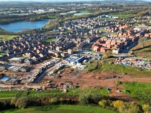 Supporting image for story: Drone footage reveals progress on 1,100-home Telford development - more than a decade after plans were revealed