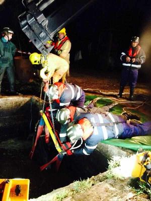 Firefighters at the farm. Photo: @shropsfire