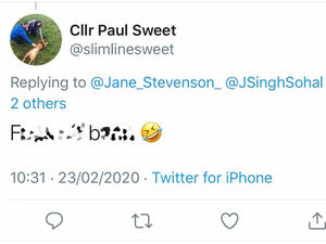 Supporting image for story: Fury over Labour councillor's 'disgusting' tweet to Tory MP