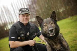 Pride with his owner