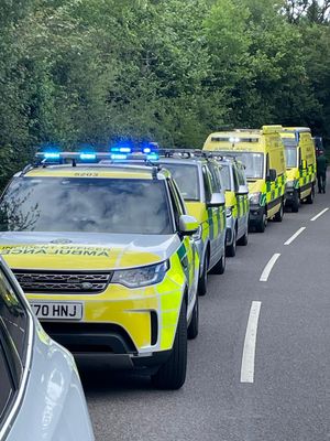 The emergency service response. Photo: Paul Gray