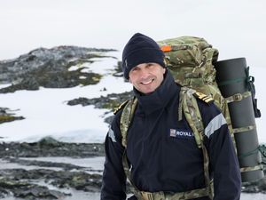 Supporting image for story: Navy officer from Dudley makes trip to namesake Antarctic Pitt Islands