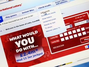 The National Lottery website. (Alamy/PA)