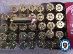 Live ammunition found in the rucksack thrown by Finelli