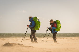 4.	Throwback from early days on the coast (Oct 2025). Just seven days into the challenge, a stress fracture forced Zoe to pause the expedition.