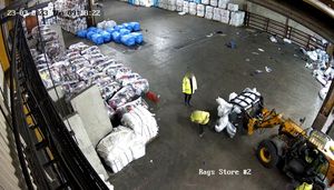 In other CCTV stills, the poor working practices before the incident were captured. Photo: HSE
