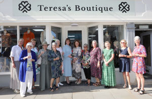 The opening of Teresa's Boutique