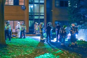 Emergency services at Granville Square, Birmingham. Photo: Snapper SK